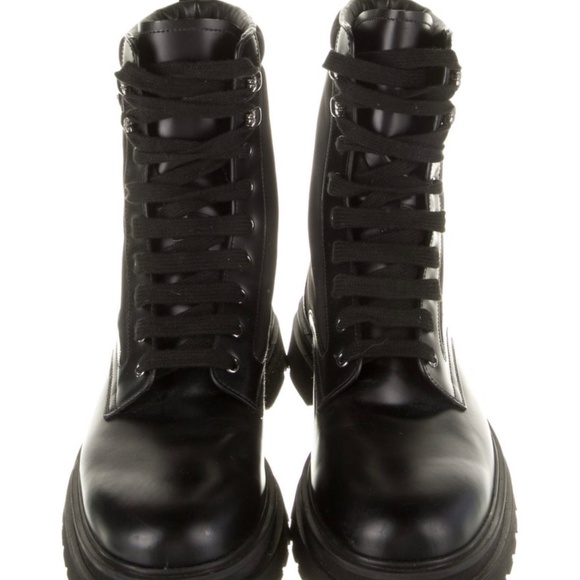 Prada Leather Combat Boots - Picture 3 of 6